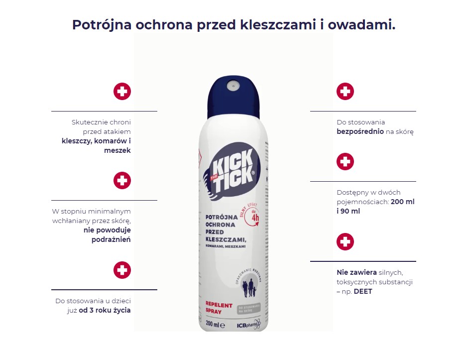 Kick the Tick - areozol na kleszcze i komary