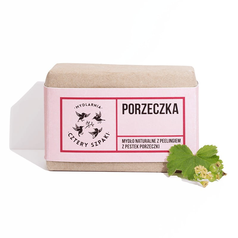 Mydło Naturalne z Peelingiem z pestek czerwonej porzeczki